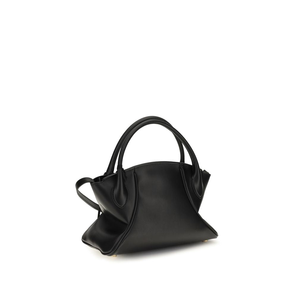 Balmain Black Leather The Small Pulse Day Handbag