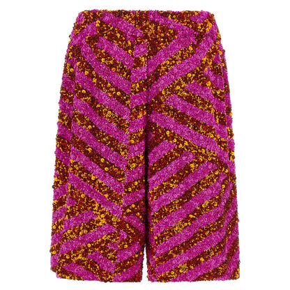 Dries Van Noten Multicolor Viscose Bermuda Shorts