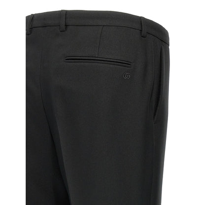 Gucci Black Polyester Casual Pants