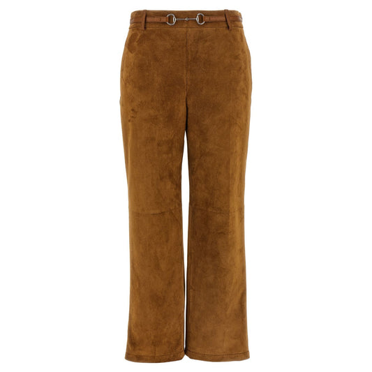 Gucci Brown Calfskin Pants