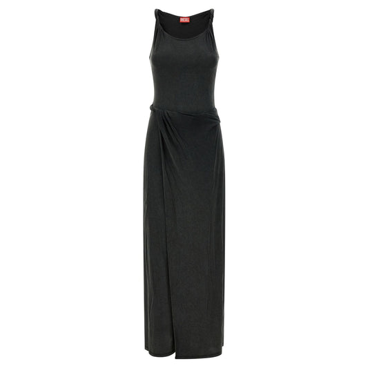 Diesel Black Modal Long Dress