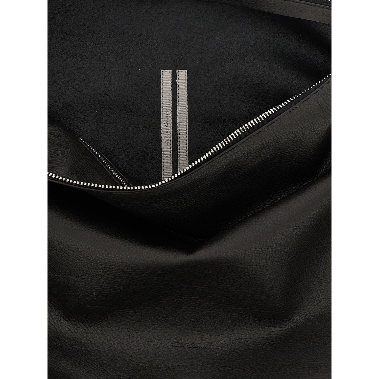 Rick Owens Black Calfskin Shoulder Bag