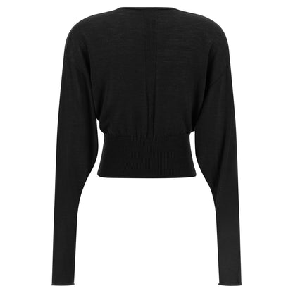 Rick Owens Black Cotton Sweatshirt