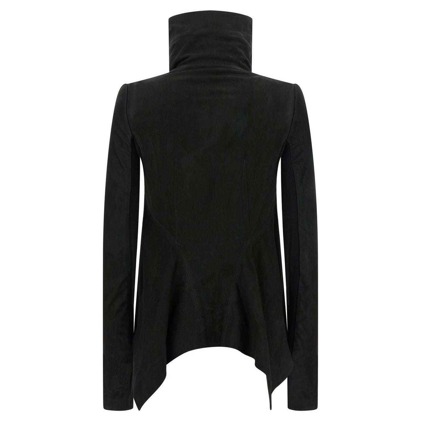 Rick Owens Black Lamb Leather Leather Jacket