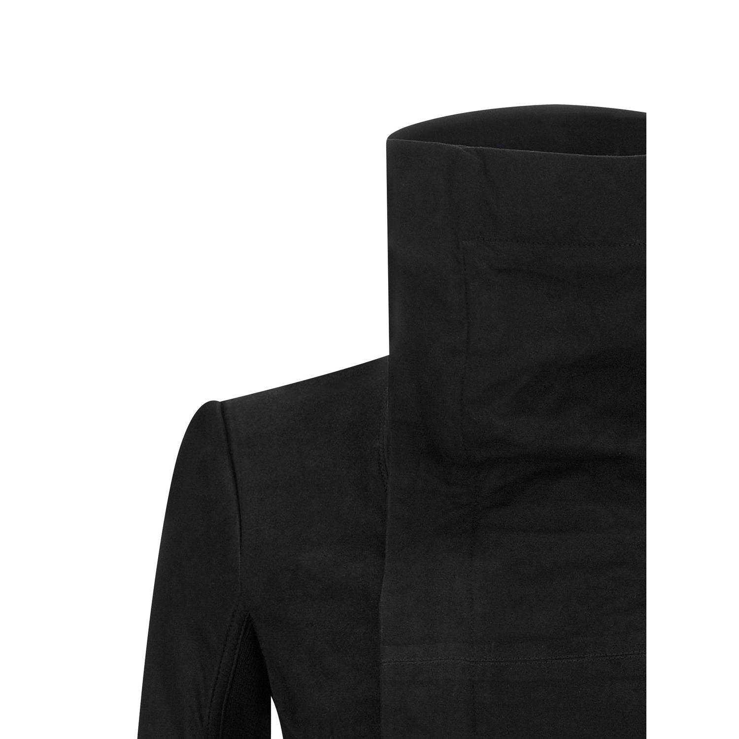 Rick Owens Black Lamb Leather Leather Jacket