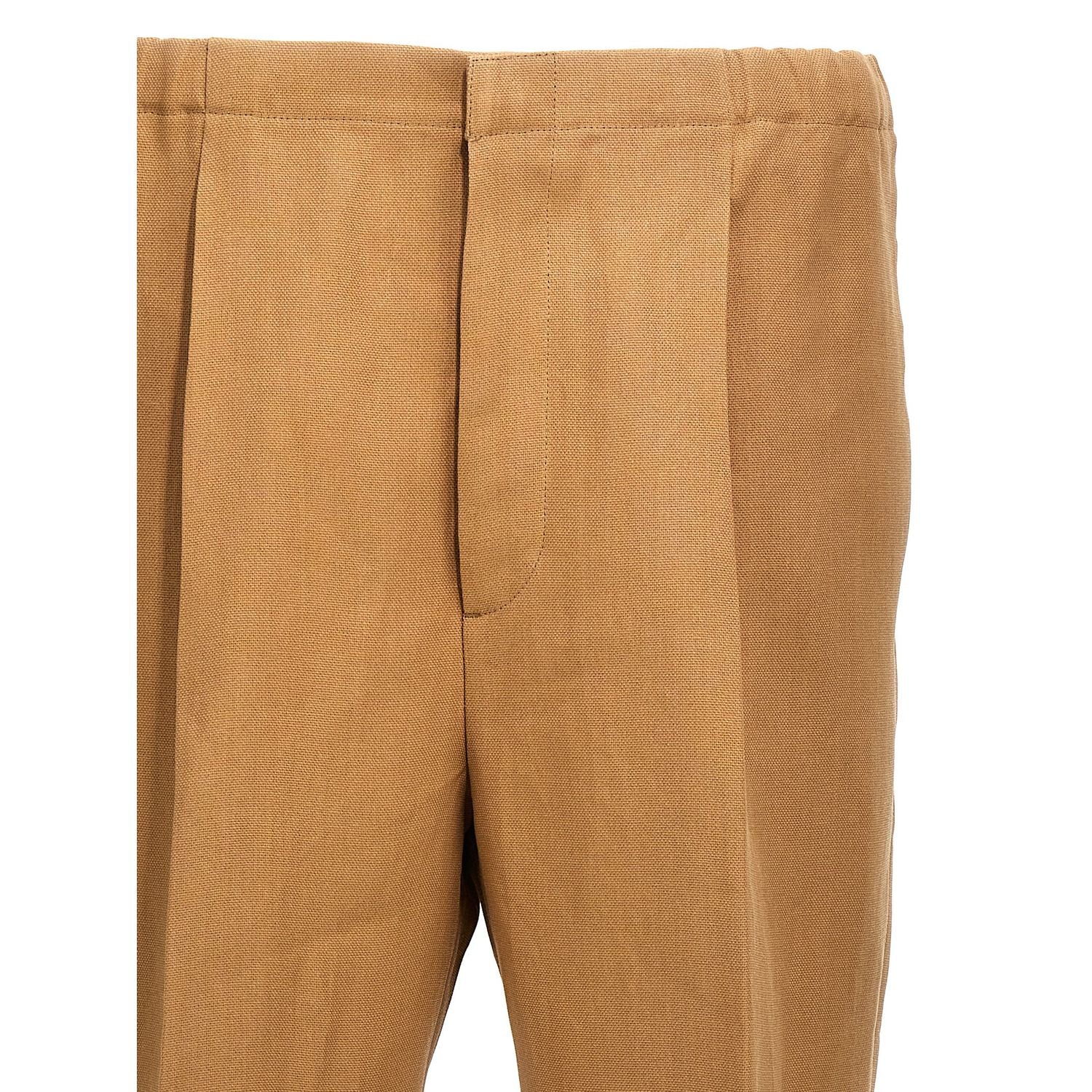 Fendi Beige Paper Casual Pants