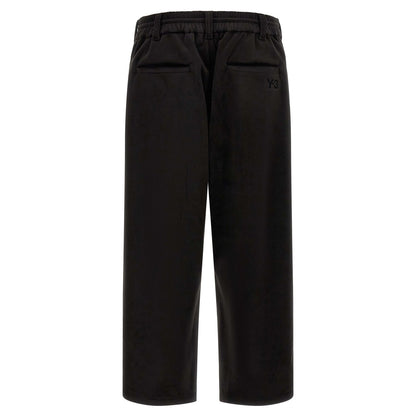 Y-3 Black Recycled Polyester Joggers (Workout Pants)