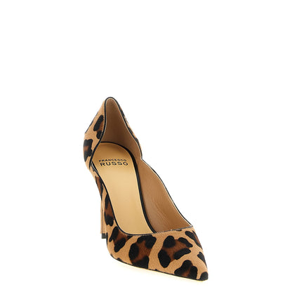 Francesco Russo Multicolor Goatskin High Heel Pumps