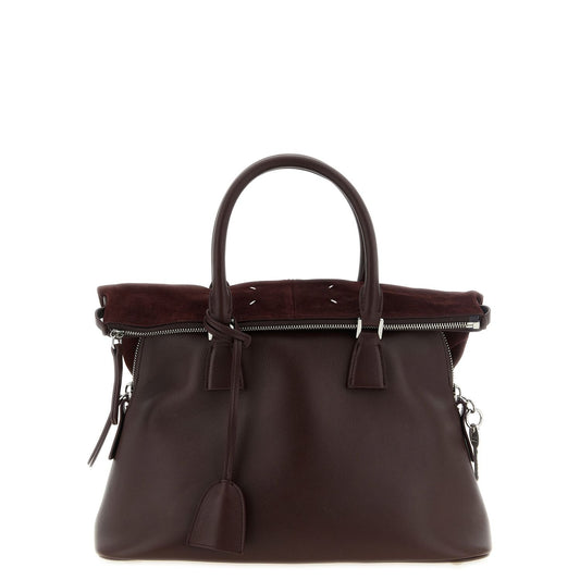 Maison Margiela Bordeaux Calfskin Shoulder Bag