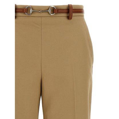 Gucci Beige Cotton Casual Pants