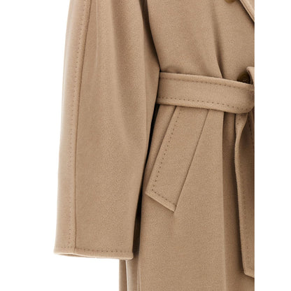 Max Mara Beige Virgin Wool Coat