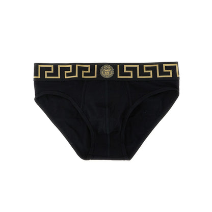 Versace Black Cotton Briefs