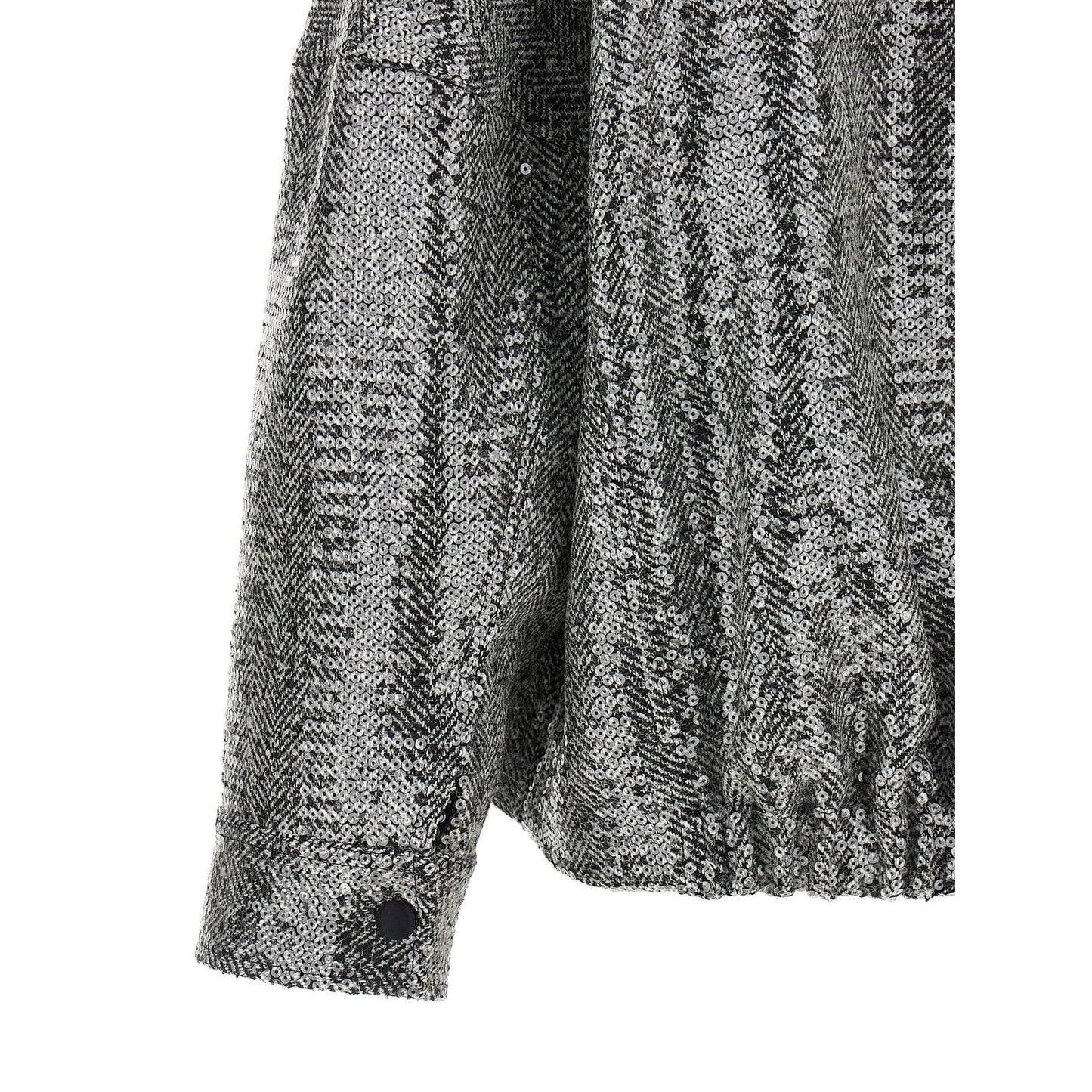 PINKO Silver Polyester Bomber
