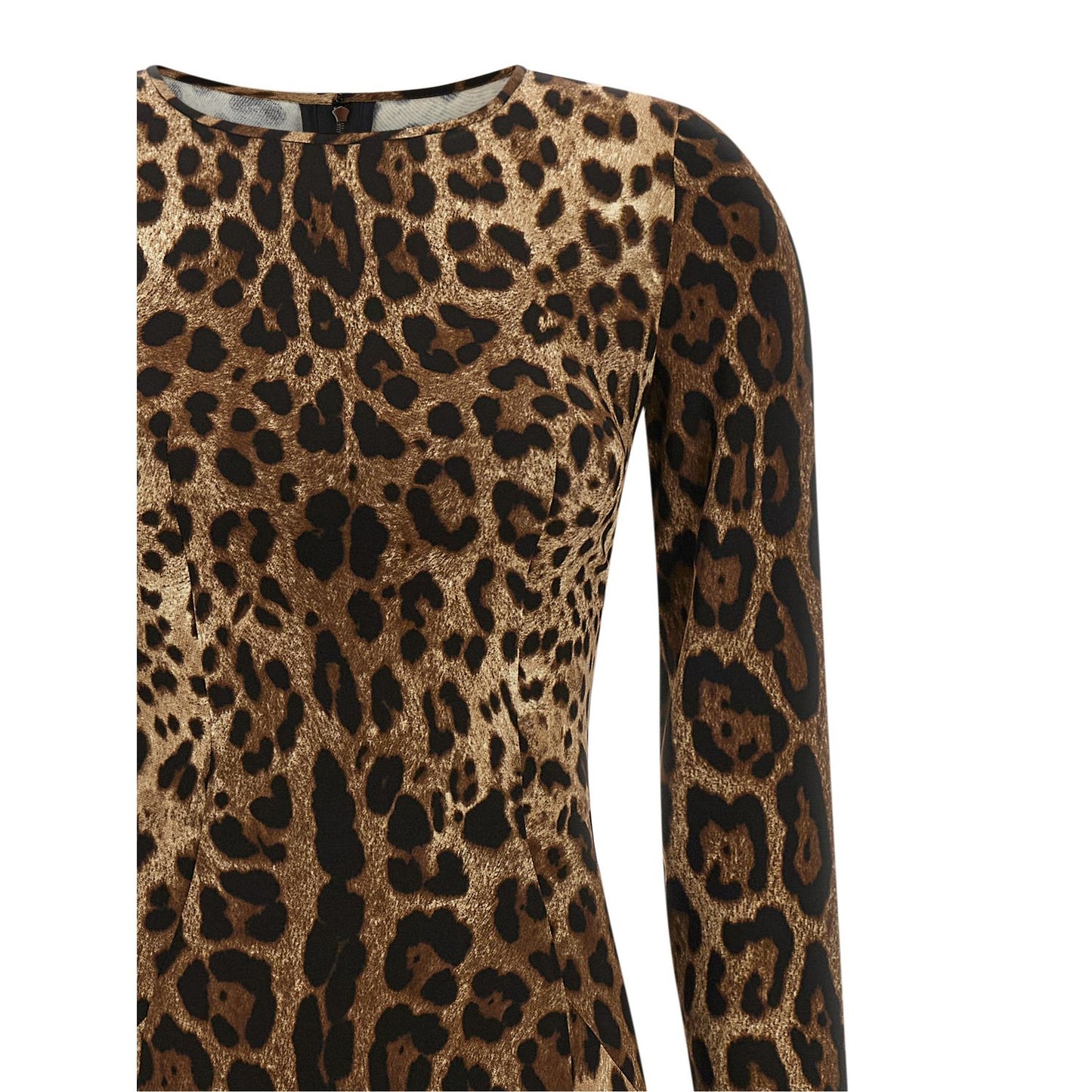 Dolce & Gabbana Brown Viscose Midi Dress