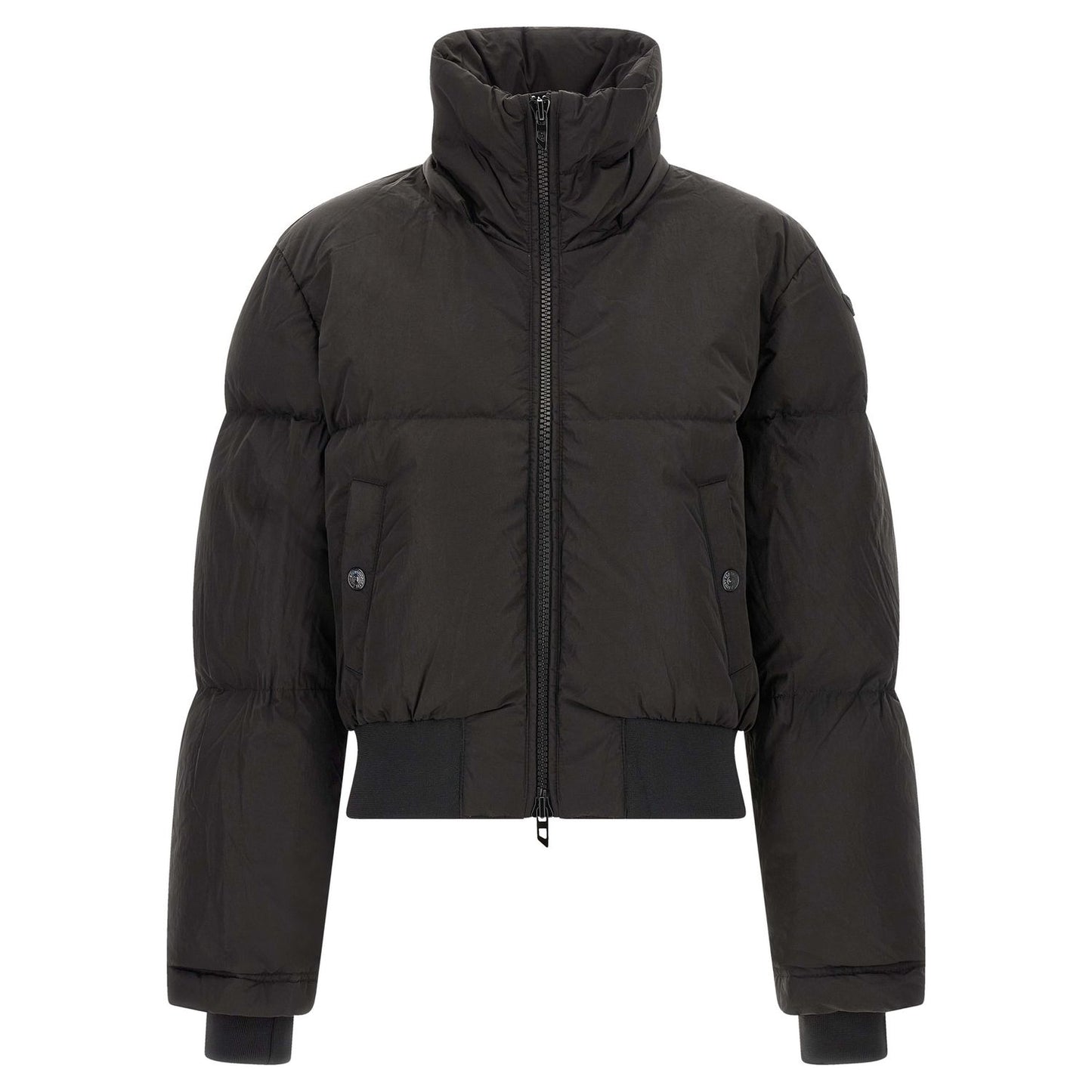 Diesel Black Polyamide Full-Length Jacket