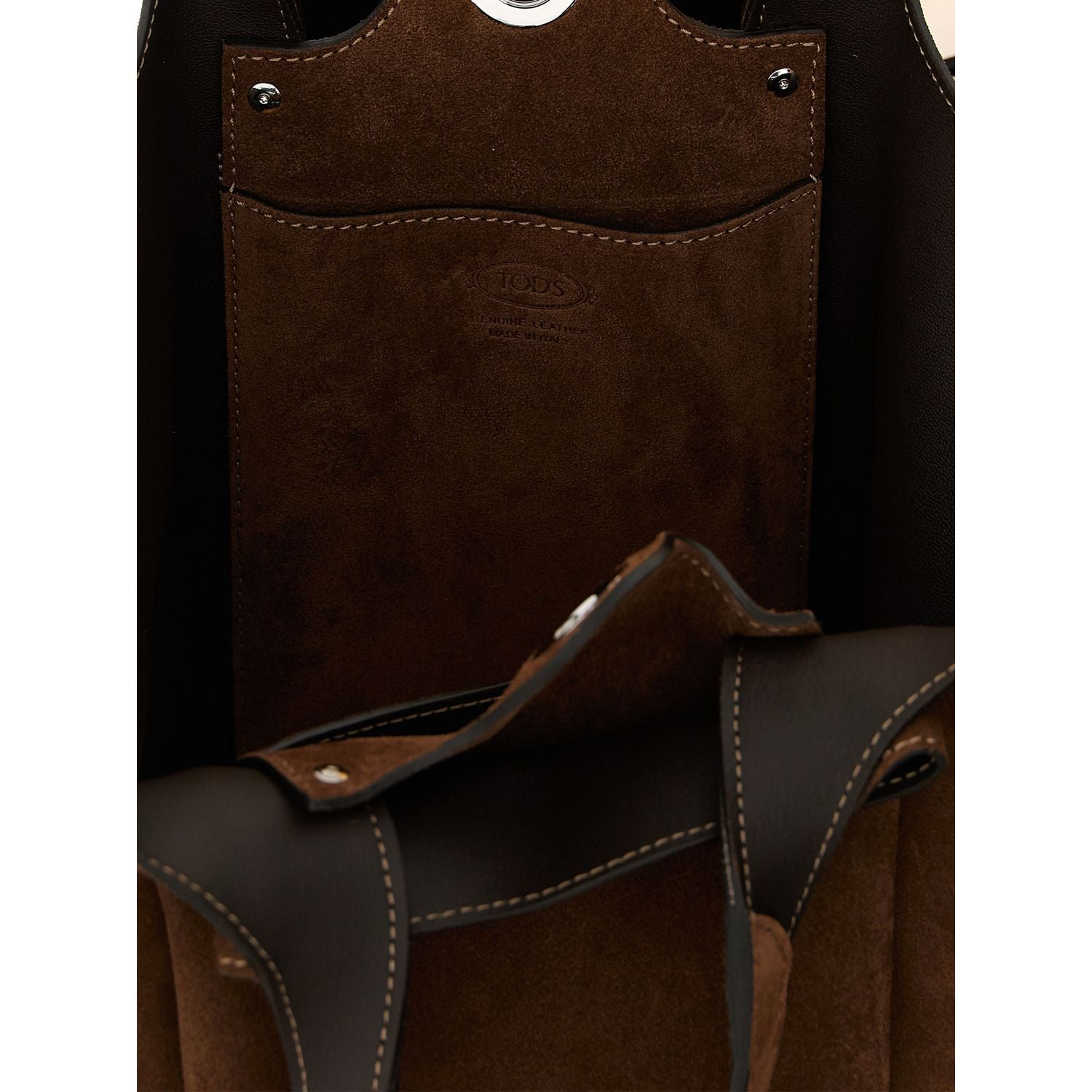 Tod's Brown Calfskin Handbag
