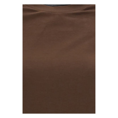 Brunello Cucinelli Brown Elastane T-Shirt