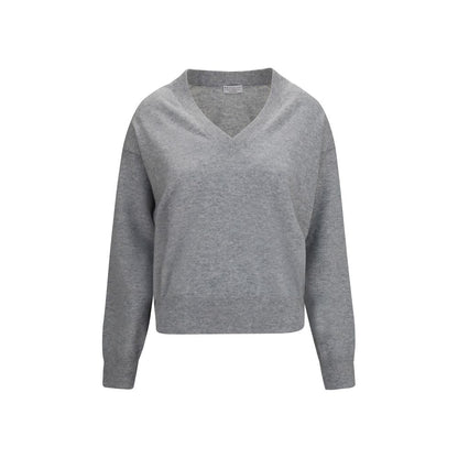 Brunello Cucinelli Gray Cashmere Sweater