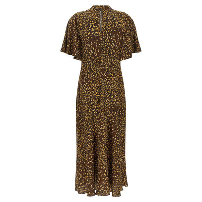 Twinset Brown Viscose Long Dress