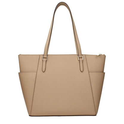 Michael Kors Beige Leather Shoulder Bag