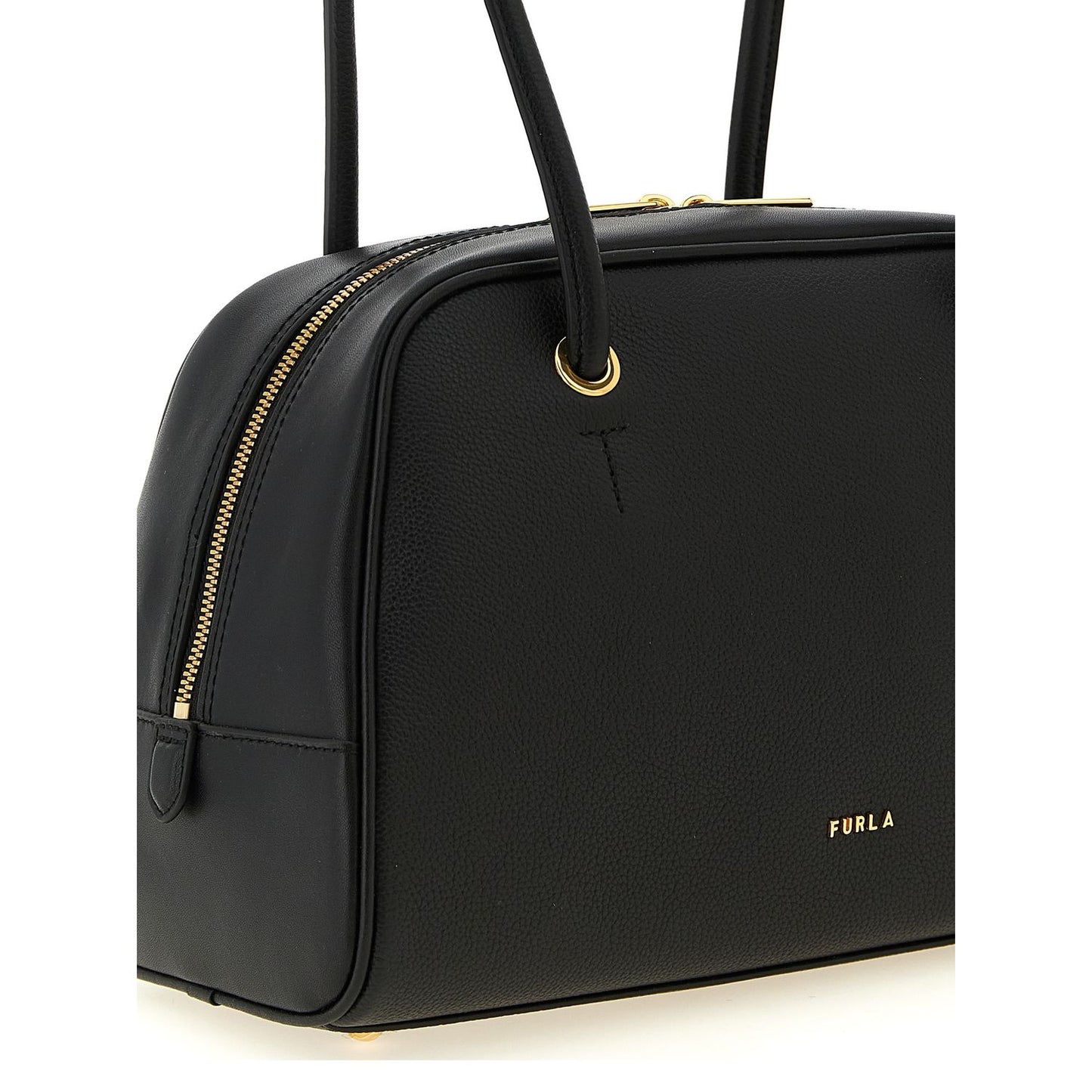 Furla Black Calfskin Handbag
