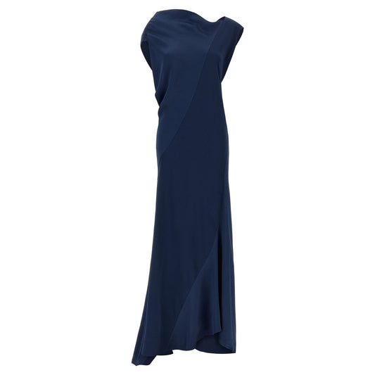 Alberta Ferretti Blue Viscose Long Dress