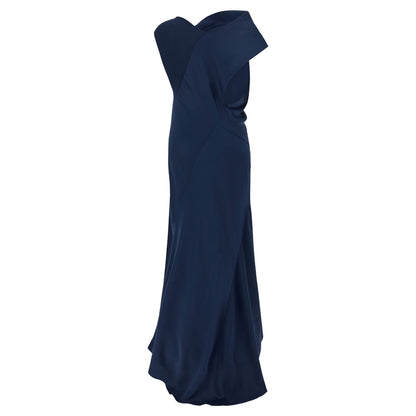 Alberta Ferretti Blue Viscose Long Dress