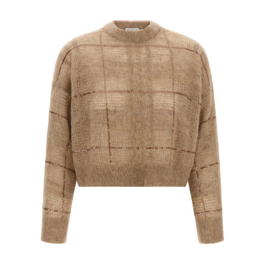 Brunello Cucinelli Beige Wool Cardigan