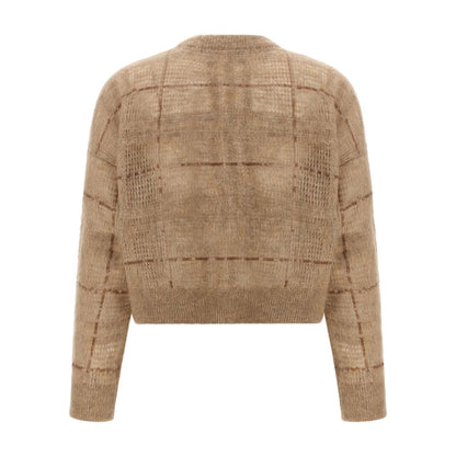 Brunello Cucinelli Beige Wool Cardigan
