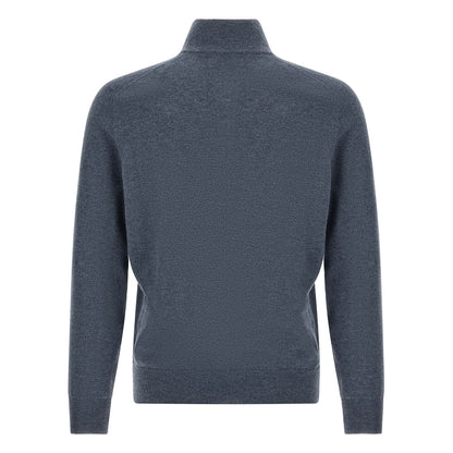 Brunello Cucinelli Blue Cashmere Cardigan