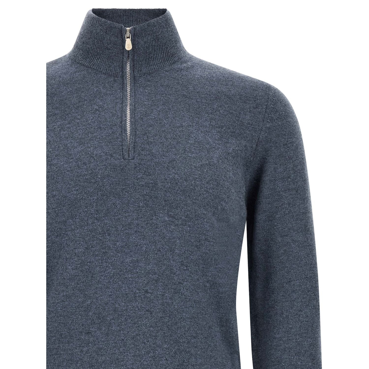 Brunello Cucinelli Blue Cashmere Cardigan