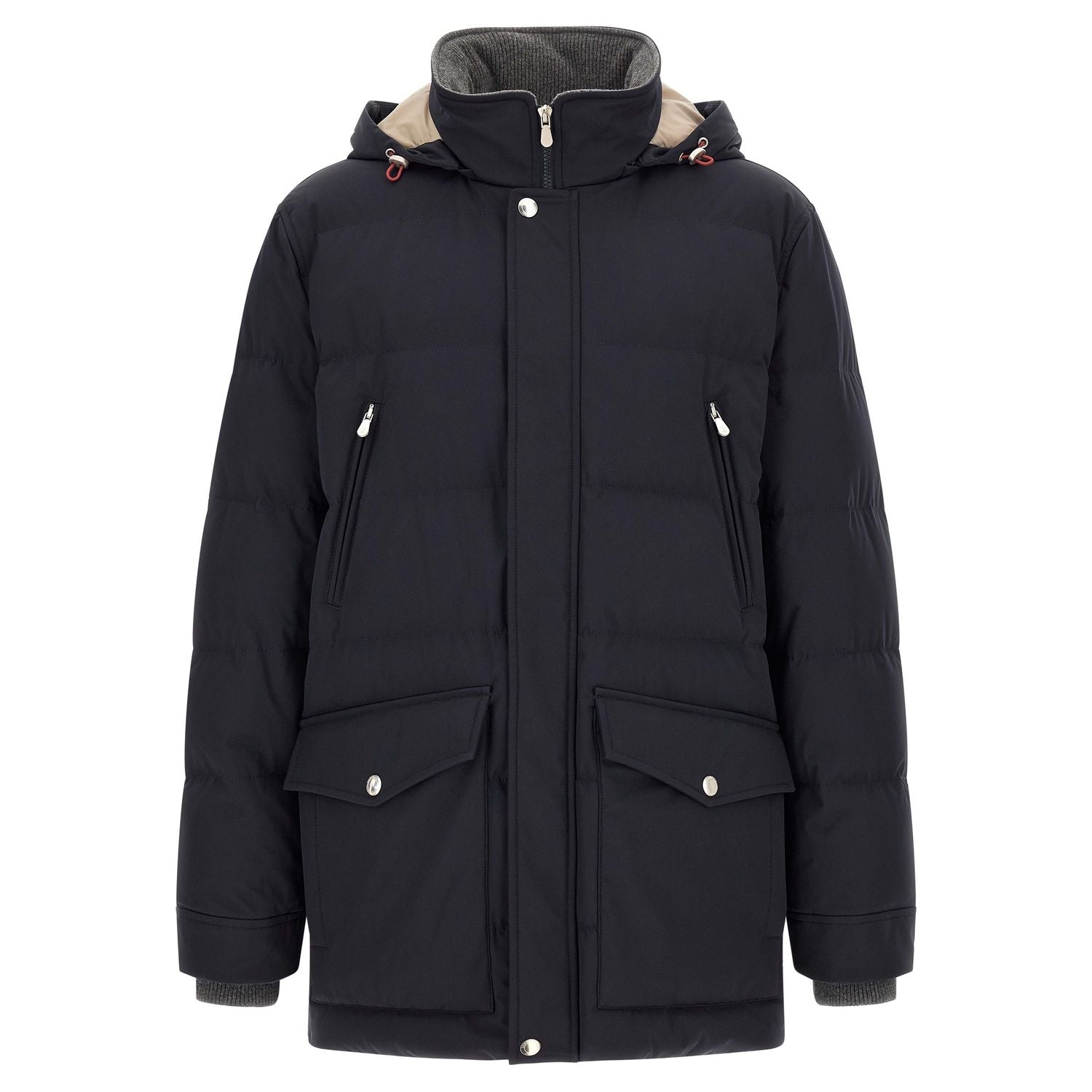 Brunello Cucinelli Blue Polyamide Parka