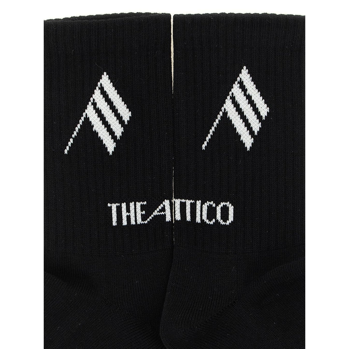 The Attico Bicolor Cotton Socks
