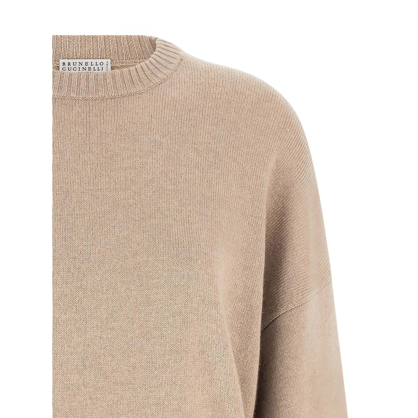 Brunello Cucinelli Beige Cashmere Cardigan
