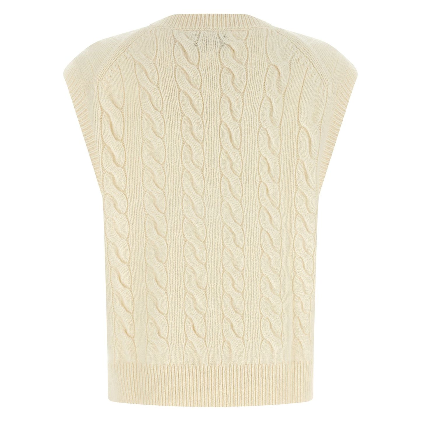 Polo Ralph Lauren White Wool Sleeveless Jacket