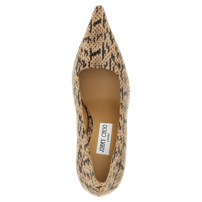Jimmy Choo Brown Leather High Heel Pumps