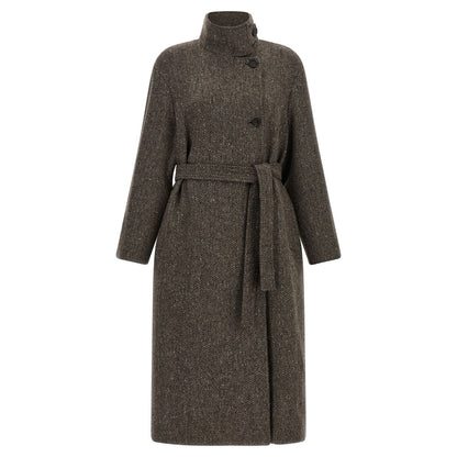 Brunello Cucinelli Brown Virgin Wool Coat