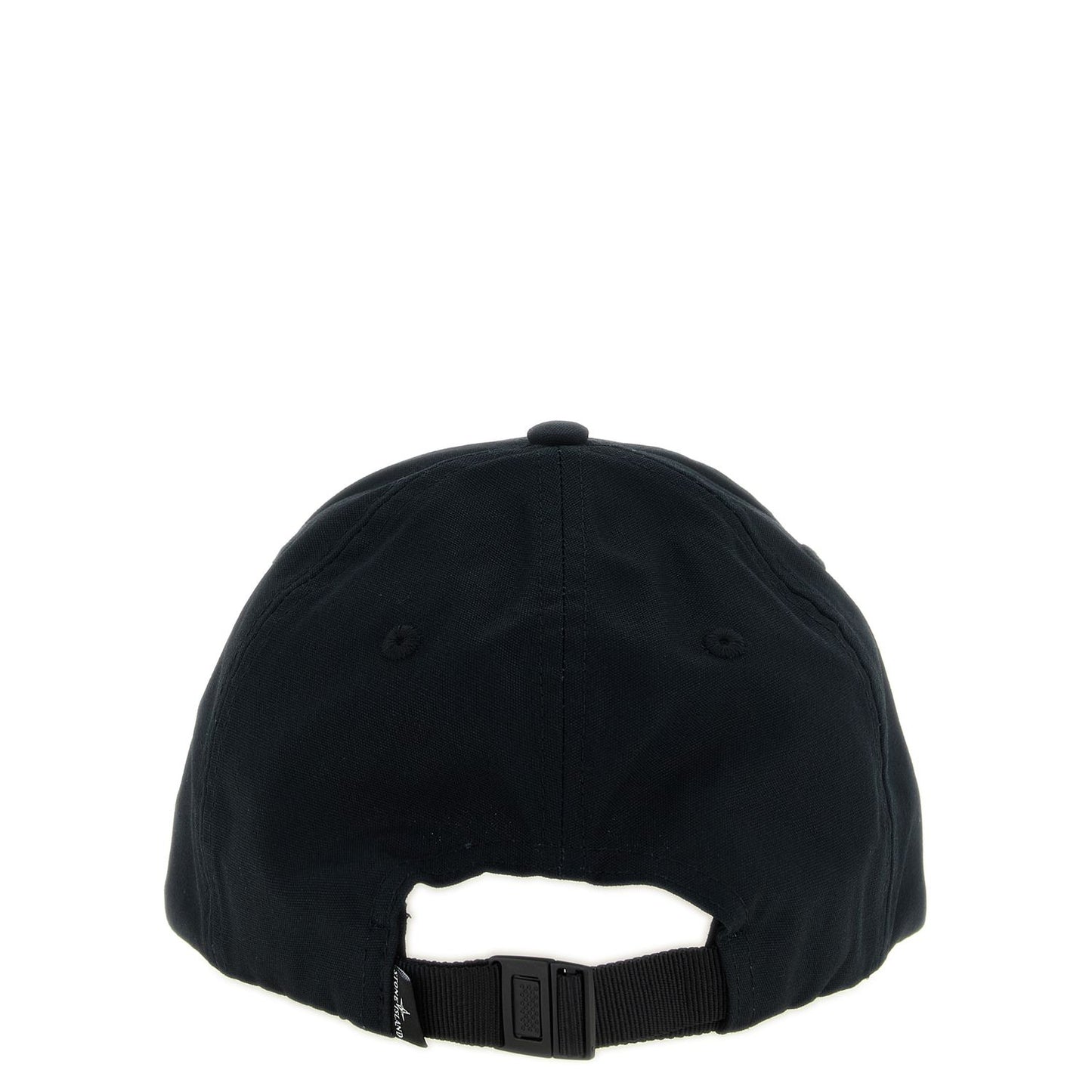 Stone Island Black Cotton Cap (Baseball Hat)