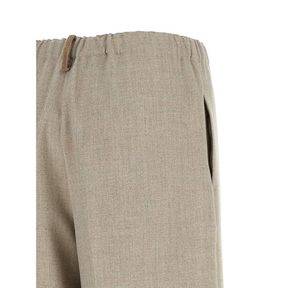 Fabiana Filippi Beige Polyester Casual Pants