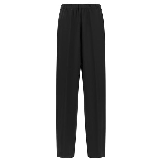 Fabiana Filippi Black Virgin Wool Casual Pants