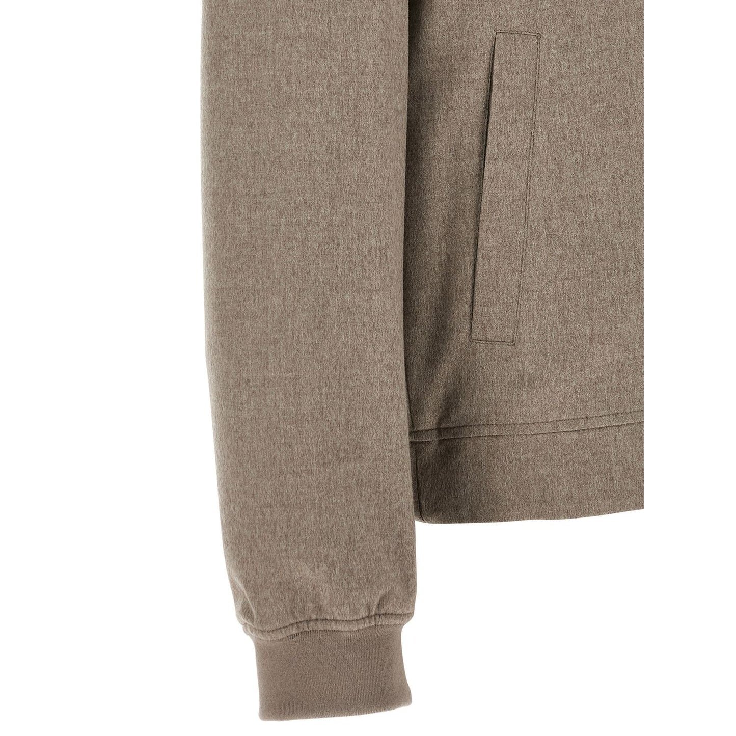 Brunello Cucinelli Gray Cashmere Bomber