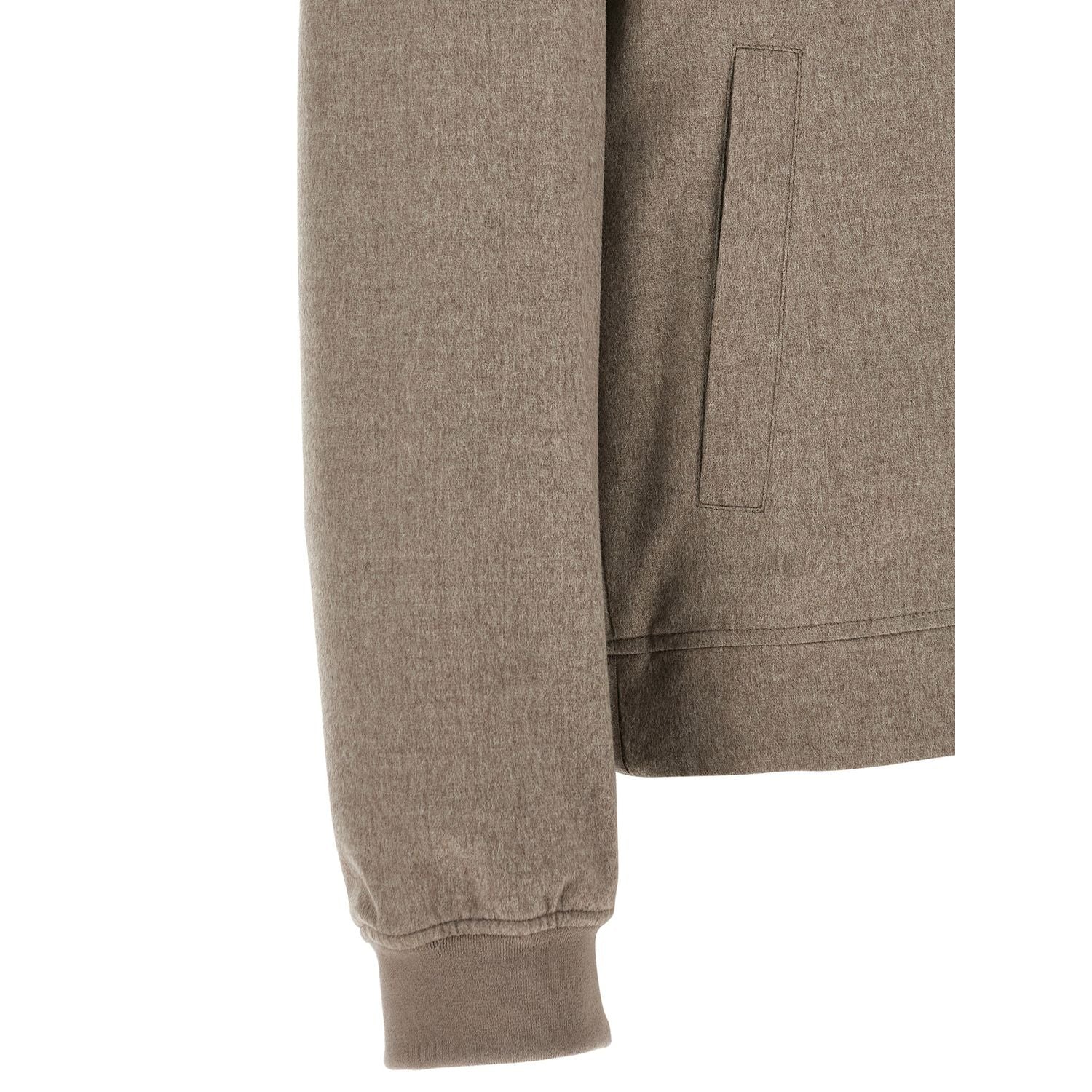 Brunello Cucinelli Gray Cashmere Bomber