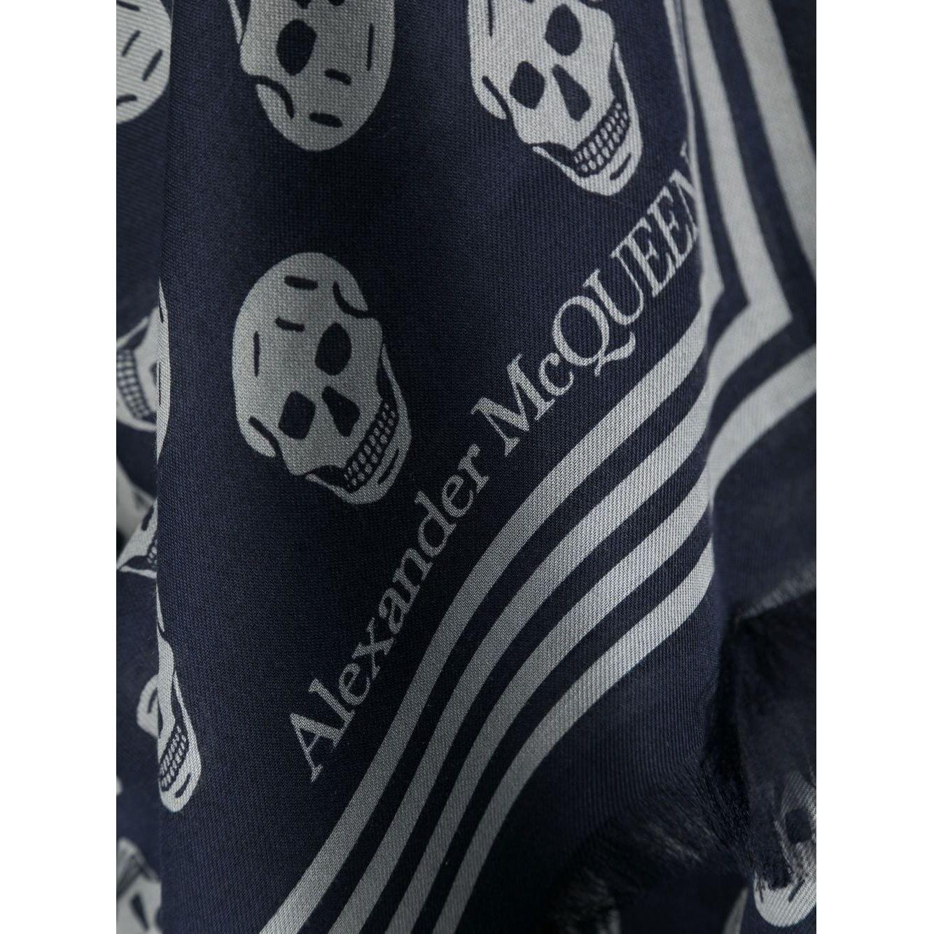 Alexander McQueen Scarfs Blue Scarves Hats & Gloves Alexander Mcqueen