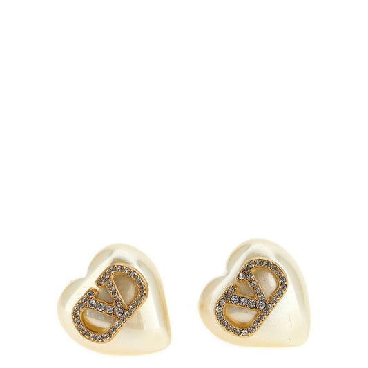 Valentino Garavani Gold Brass Earrings