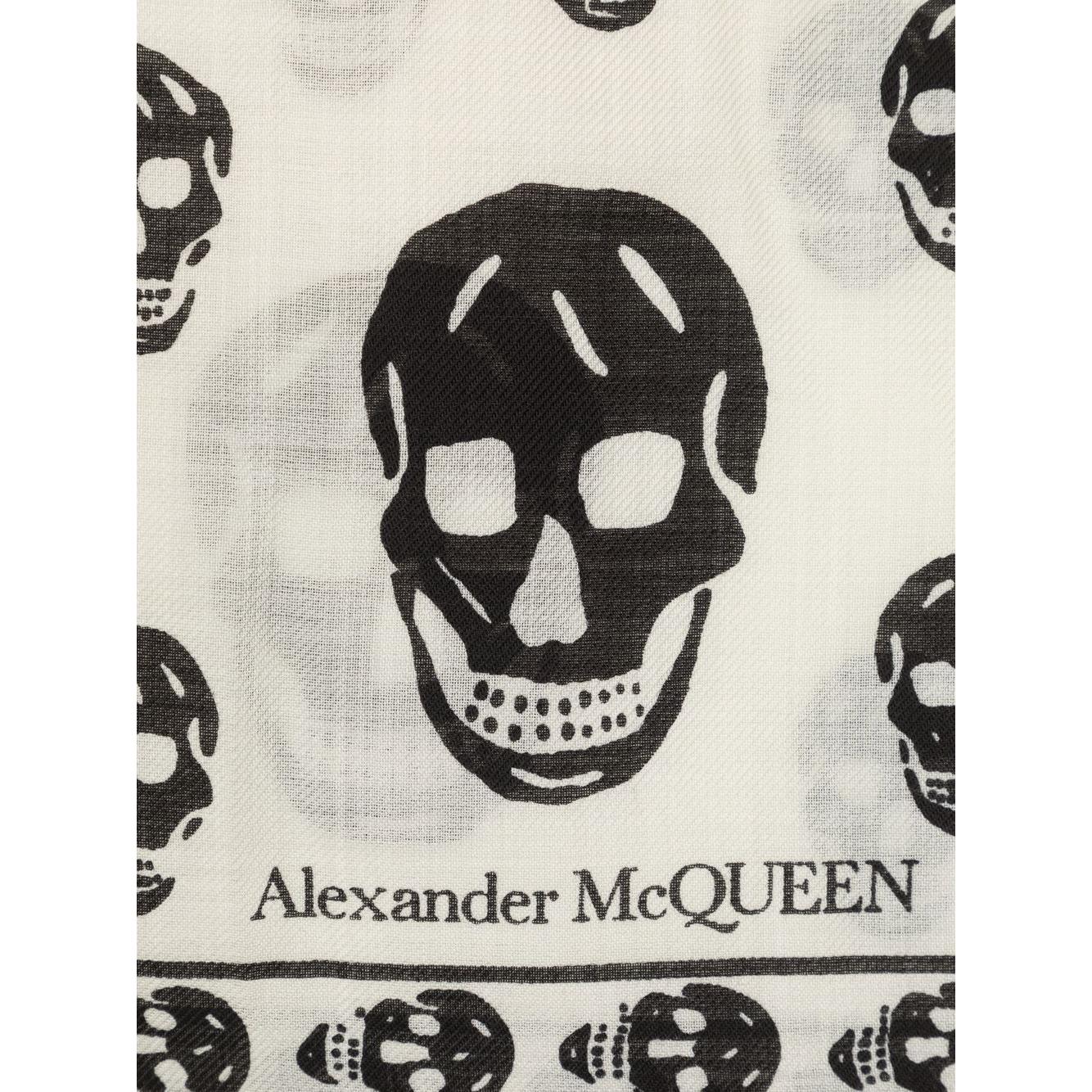 Alexander McQueen Scarfs White Scarves Hats & Gloves Alexander Mcqueen