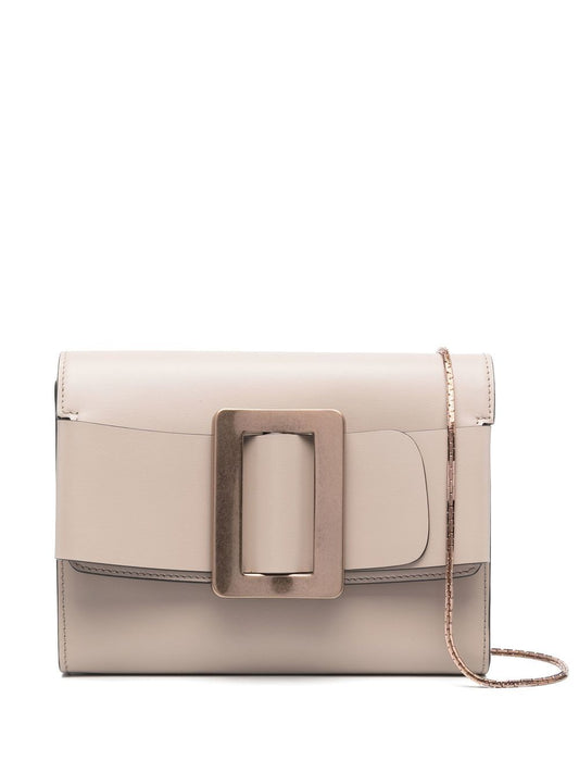 Boyy Buckle detail clutch calf leather Bag Dove Grey Shoulder Boyy