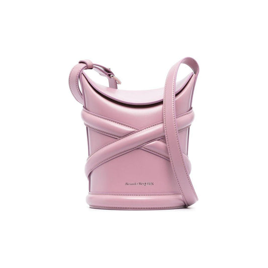 Alexander McQueen pipe-detail bucket Bag Pink Shoulder Alexander Mcqueen