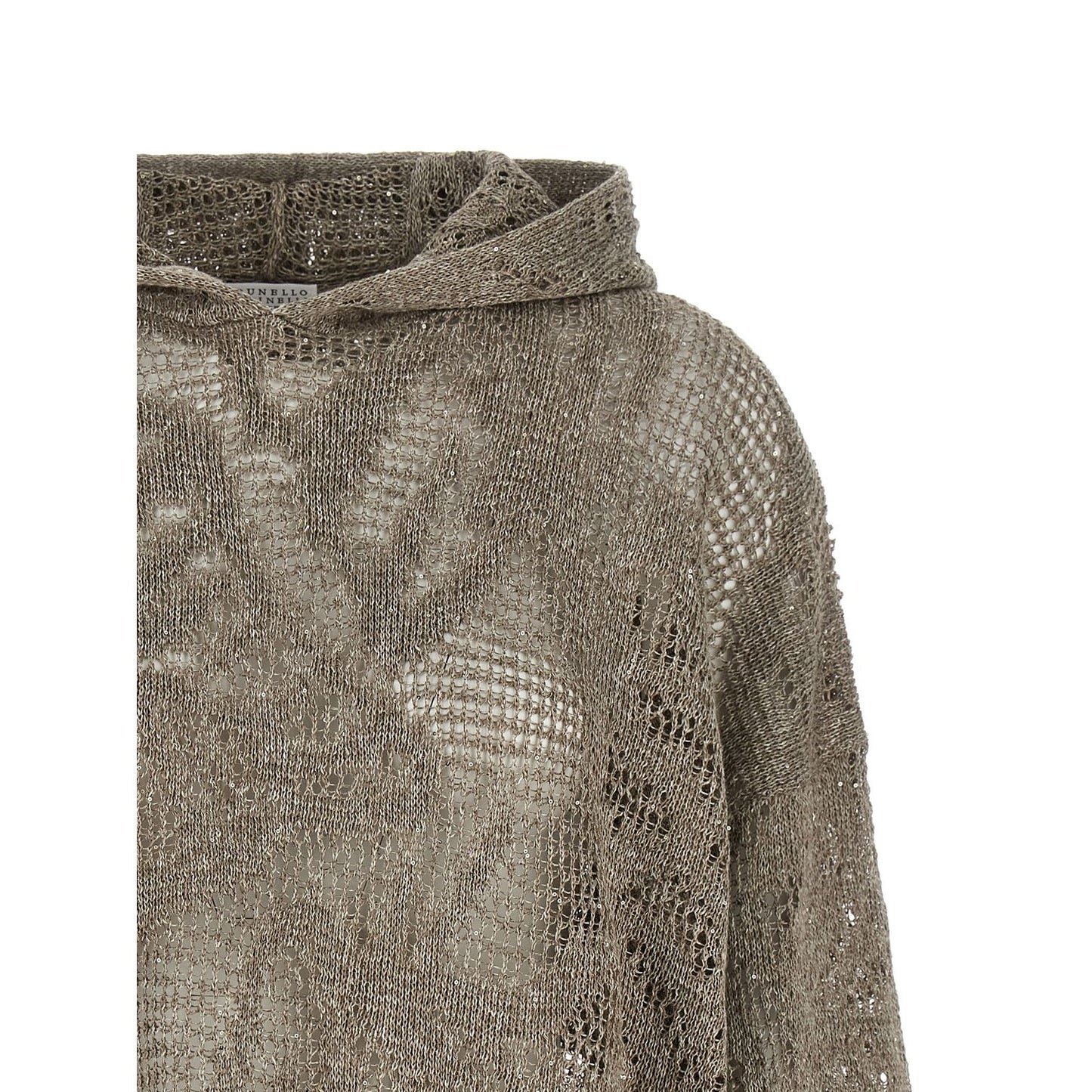 Brunello Cucinelli Brown Linen Cardigan