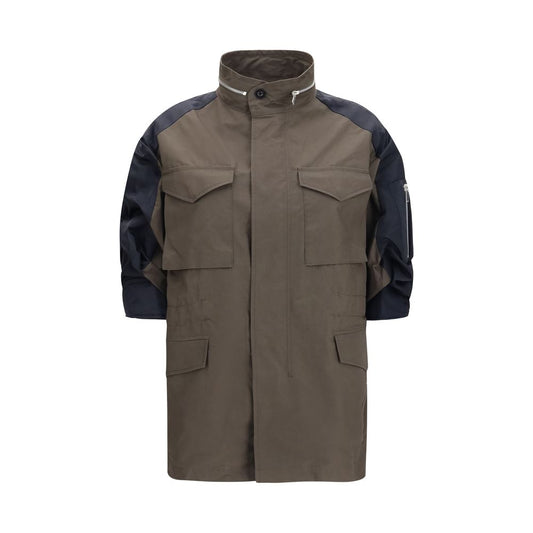 Sacai Bicolor Cotton Shell Jacket