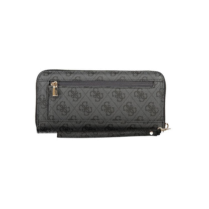 Guess Jeans Black Polyurethane Womens Wallet